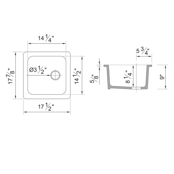 Rohl Allia 18" L x 18" W Undermount Kitchen Sink Wayfair
